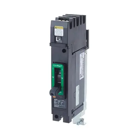 Produktfoto 1 von Schneider Electric ComPact NSX I-Line, Kompaktschutzschalter 1-polig, 50 A Sammelschiene / Abschaltvermögen 25 kA 277 V