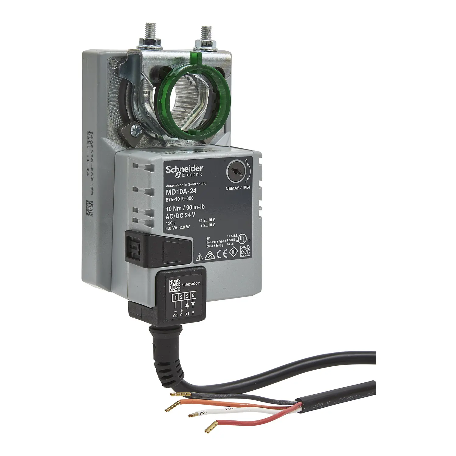 Produktfoto 1 von Schneider Electric MD Drosselklappenantrieb, 10 Nm, Automatisches Zurücksetzen, 2 W, 24V