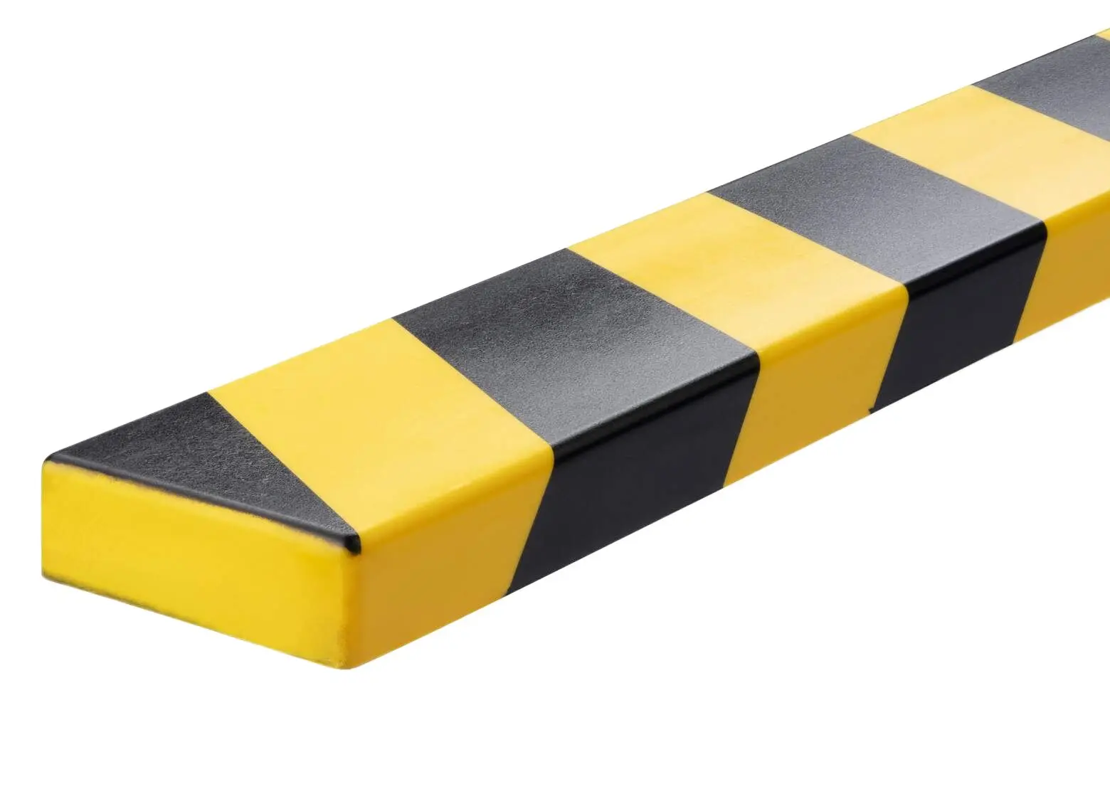 Produktfoto 1 von Durable Polyurethanschaum Stoßschutz Gerade, 60 mm x 1 m, Schwarz, Gelb