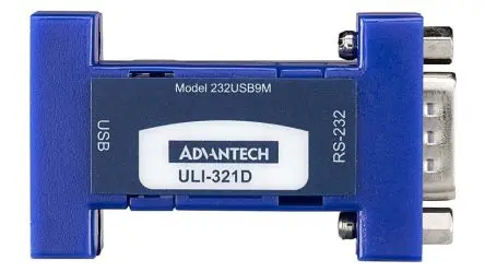 Produktfoto 1 von Advantech Schnittstellenkonverter, USB-Typ B, DB9, Buchse, Stecker