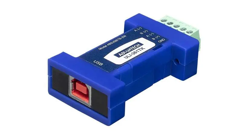 Produktfoto 1 von Advantech ULI 351/361 Schnittstellenkonverter, USB, RS485, Buchse, Buchse