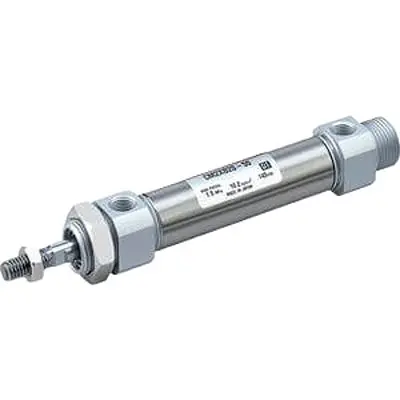 Produktfoto 1 von SMC CM2X CM2XB20TF-100FZ Kompakte Druckluftflasche 100 mm Doppeltwirkend, Bohrung Ø 20 mm