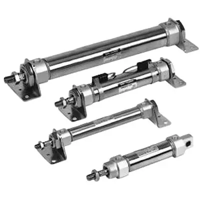 Produktfoto 1 von SMC CM2Y CM2YB20TF-100Z Kompakte Druckluftflasche 100 mm Doppeltwirkend, Bohrung Ø 20 mm
