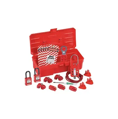 Produktfoto 1 von Panduit Aussperrung Typ Sperrsatz, 6-fach Verriegelung 25 mm, Rot