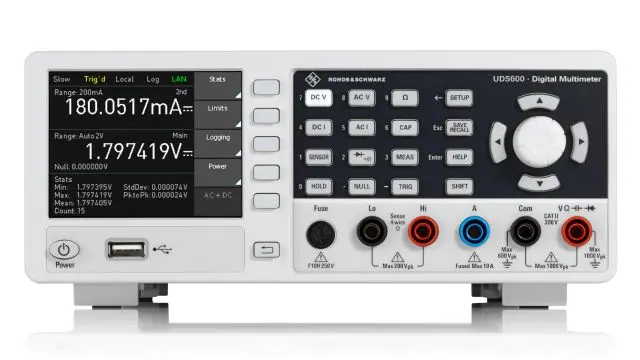 Produktfoto 1 von Rohde & Schwarz UDS600-G R&S UDS Digital Digital Digital-Multimeter Echteffektivwert 750 V ac / 10 A 10 A, 250 mΩ