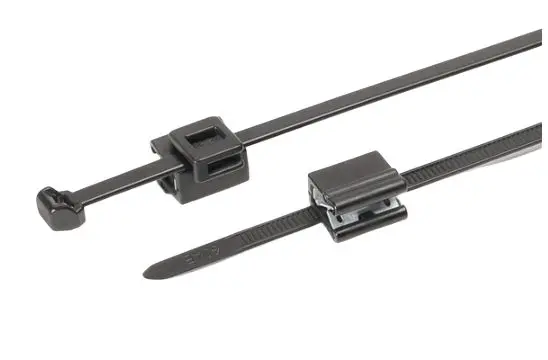 Produktfoto 1 von HellermannTyton EdgeClip Kabelclip und Klemme Klemme, Kabel-Ø 45 mm Nylon 6.6 Schwarz 4.6mm x 1.3 mm x 2 mm