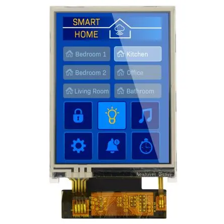 Produktfoto 1 von NEWHAVEN DISPLAY INTERNATIONAL Farb-LCD 2.4 Zoll SPI, RGB, Parallel Touchscreen Ohmsch, 240 x 320 pixel, 38.72 x 51.04
