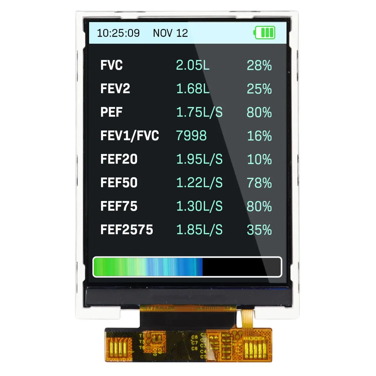 Produktfoto 1 von NEWHAVEN DISPLAY INTERNATIONAL Farb-LCD 2.8 in SPI, Parallel, RGB, 240 x 320 pixel, 45.40 x 60.20 mm LED