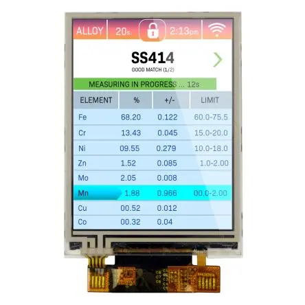 Produktfoto 1 von NEWHAVEN DISPLAY INTERNATIONAL Farb-LCD 2.8 Zoll SPI, Parallel, RGB Touchscreen Ohmsch, 240 x 320 pixel, 45.2 x 59.6 mm