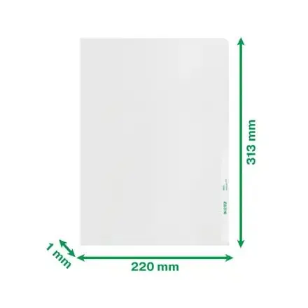Produktfoto 1 von Leitz Dokumentenfach für Papiergröße A4+ Klar H. 1 mm B. 246mm