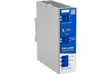 Produktfoto 1 von TDK-Lambda D1SE120 DIN-Schienen Netzteil DIN-Hutschiene 250V ac/dc Wechselstrom/Gleichstrom / 5 A 24V dc DC 120 W