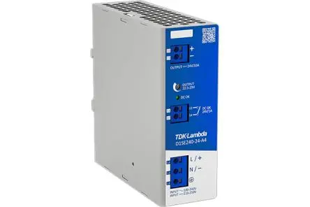 Produktfoto 1 von TDK-Lambda D1SE240 DIN-Schienen Netzteil DIN-Hutschiene 250V ac/dc Wechselstrom/Gleichstrom / 10 A 24V dc DC 240 W