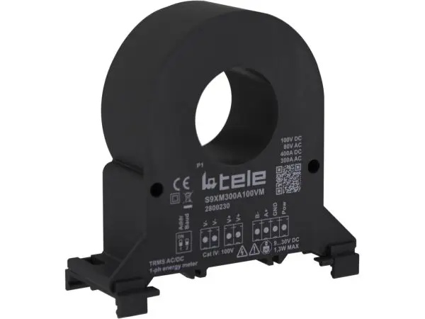 Produktfoto 1 von Tele S6XM50A1000VM Leistungsmessgerät 1-phasig 250mA - 50A, 9 to 30 V dc