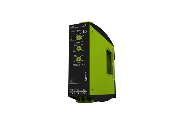 Produktfoto 1 von Gamma Zeitrelais, DIN-Schienen, 3min, 12 → 400V ac, 2 Kont. 1, 2-poliger Wechsler