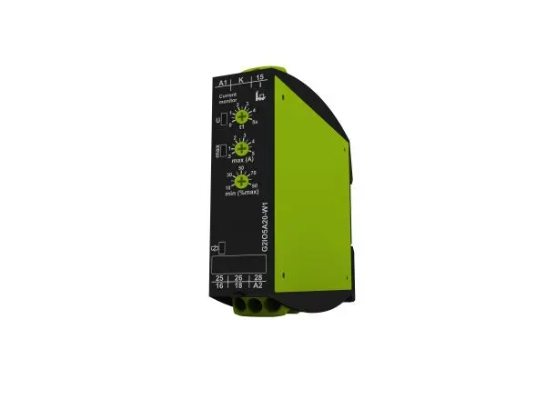 Produktfoto 1 von Überwachungsrelais 12 → 400V ac 1-phasig, 2-poliger Wechsler DIN-Schienen