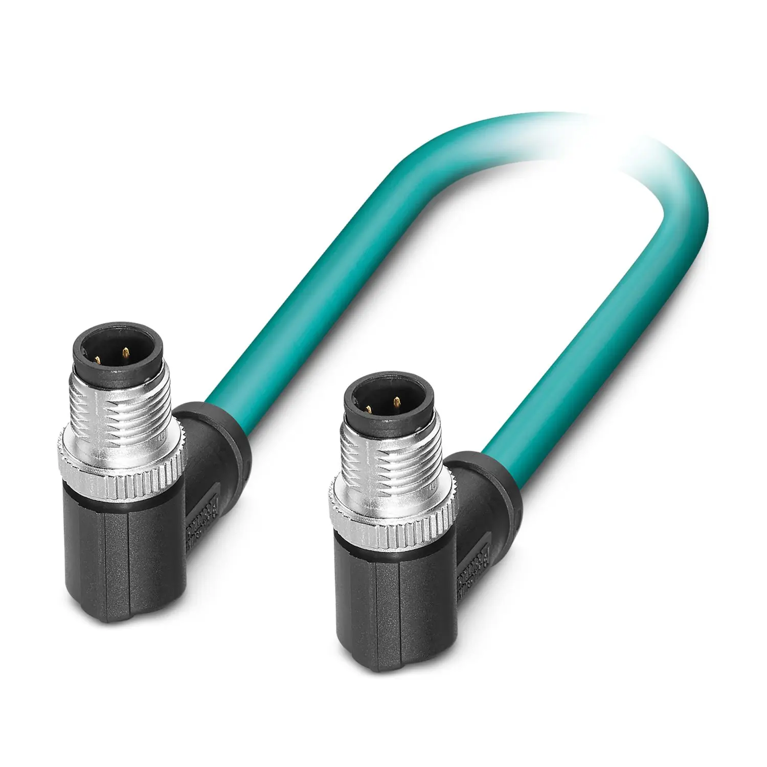 Produktfoto 1 von Phoenix Contact 1080736 Thin Ethernet Kabel, 5 m, Aqua Geschirmt, Aussen ø 6.40 mm Außen-ø , Polyurethan
