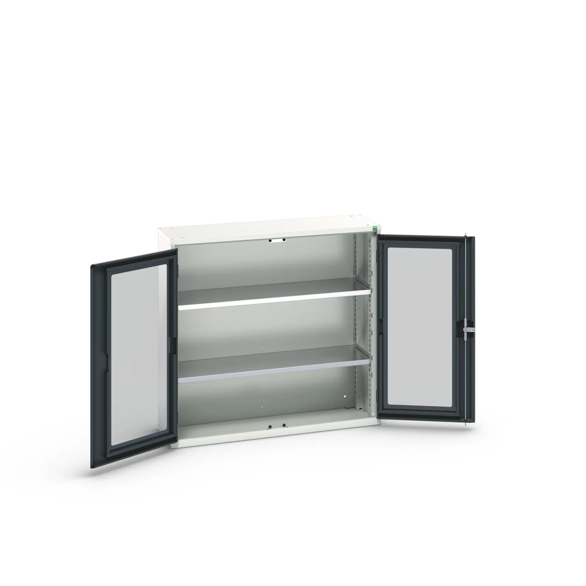 Produktfoto 1 von Bott Aufbewahrungsschrank Typ Regalschrank 2 Tür/en 2 Regal/e 1000 mm 1050 mm 350 mm Stahlblech
