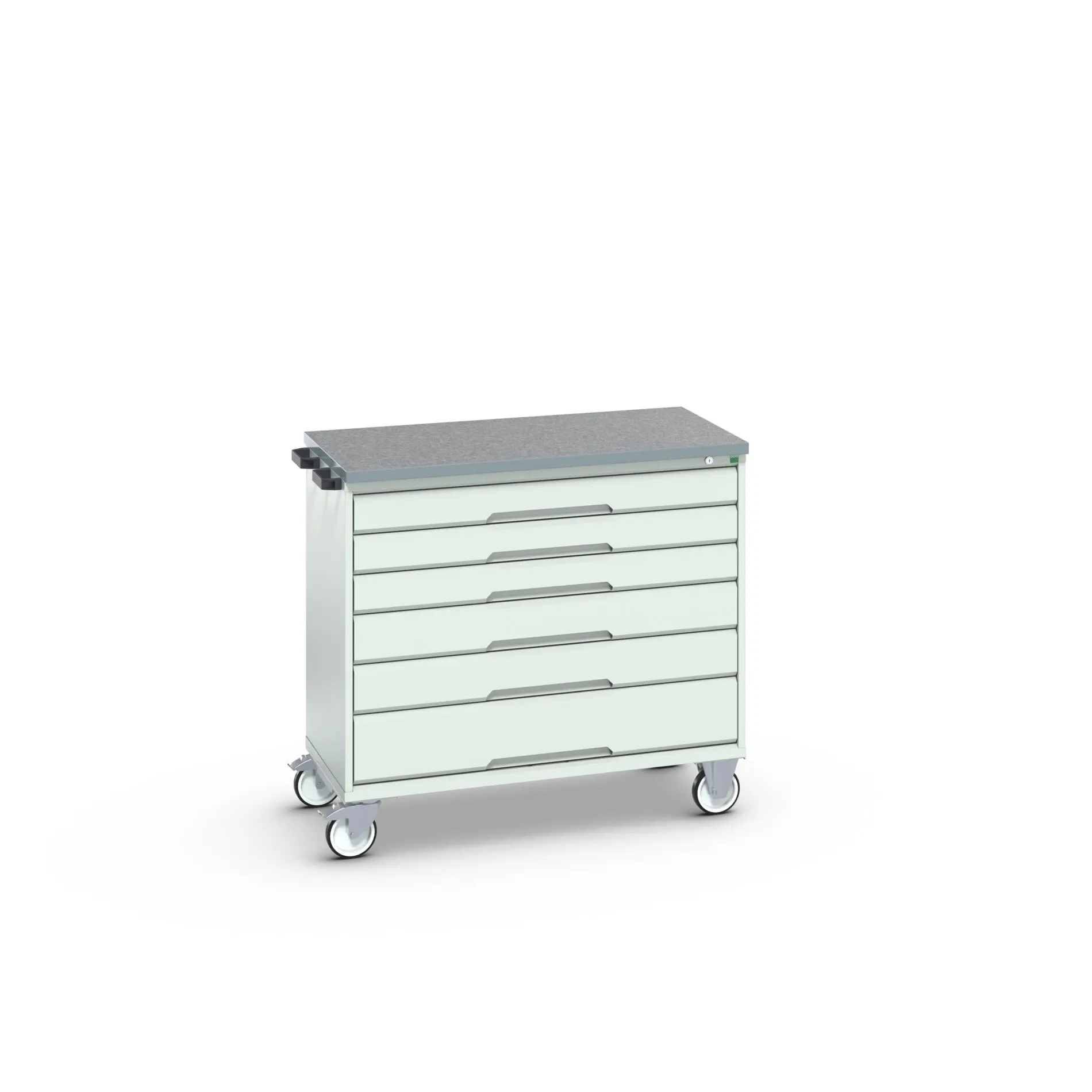 Produktfoto 1 von Bott Aufbewahrungsschrank Typ Beweglicher Schrank Freistehend 6 Schublade/n 980 mm 1050 mm Ja 600 mm mit Rädern
