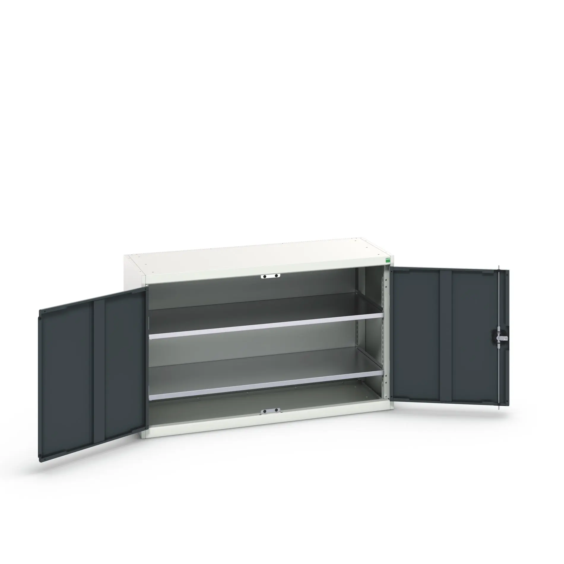 Produktfoto 1 von Bott Aufbewahrungsschrank Typ Regalschrank 2 Tür/en 2 Regal/e 800 mm 1300 mm Ja 550 mm Stahlblech