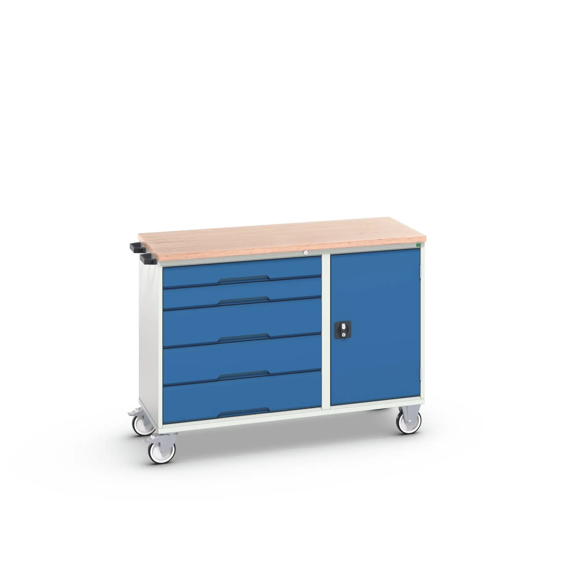 Bott Werkzeugkisten und Werkzeugschränke, Typ Gestellwagen 5 Schubladen mit Rädern, 980 mm x 1300 mm x 6 mm