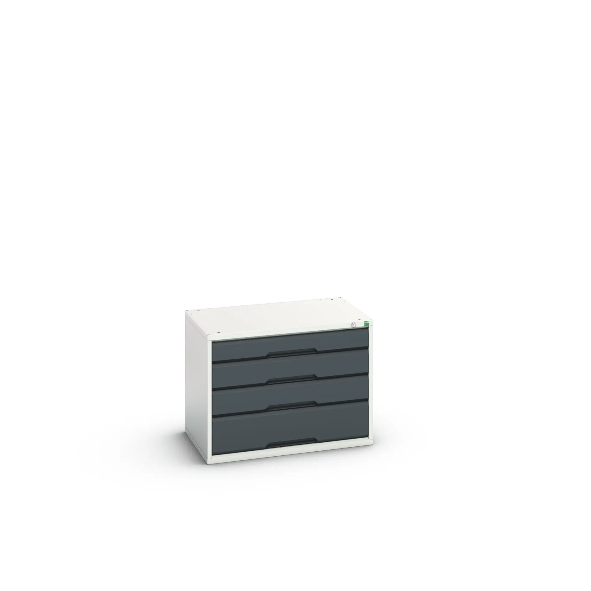 Produktfoto 1 von Bott 4 Stahl Schubladenbehälter Schrank Anthrazit, Hellgrau, 600 mm x 800 mm x 550 mm