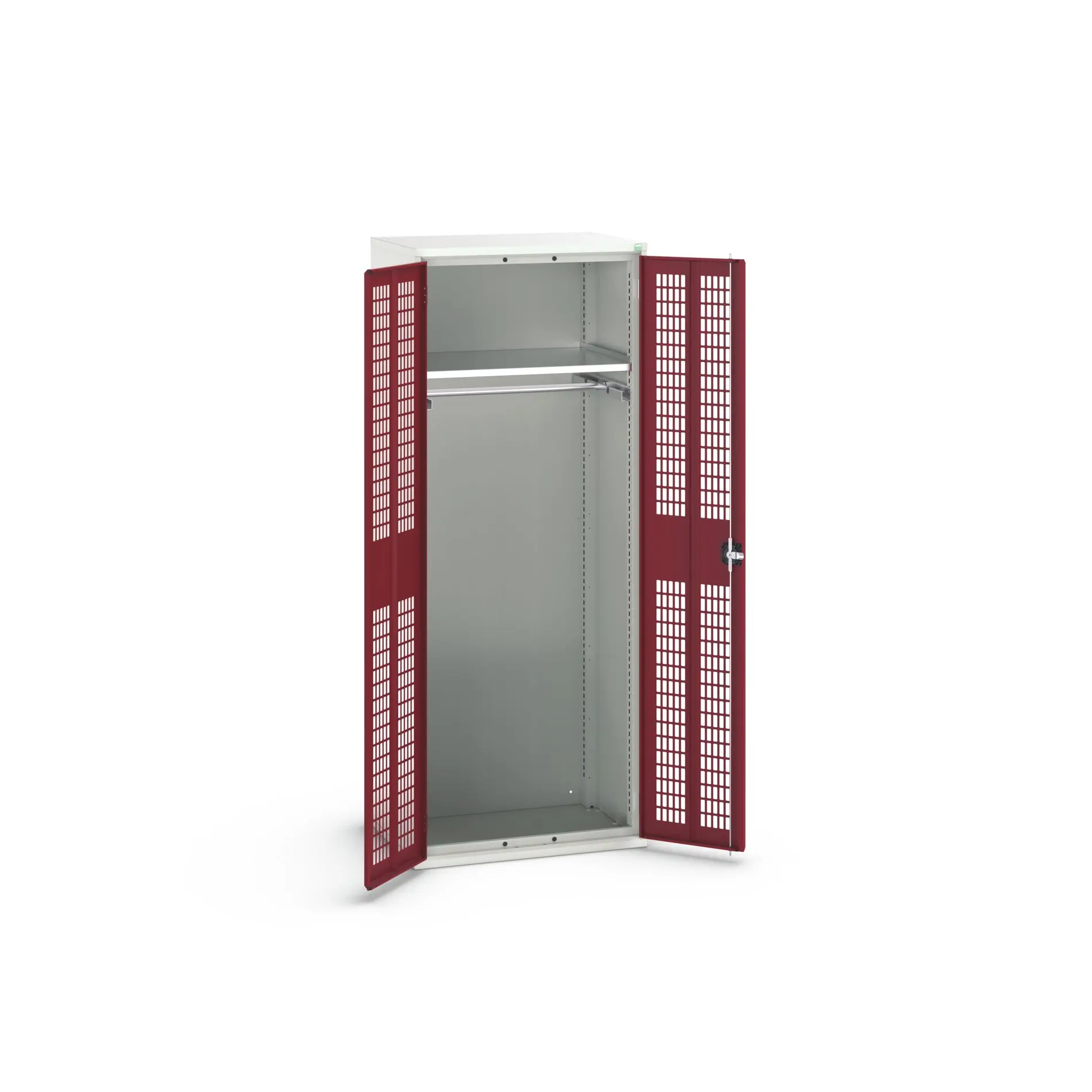 Produktfoto 1 von Bott Aufbewahrungsschrank Typ Bestückter Schrank 2 Tür/en 1 Regal/e 2000 mm 80 mm Ja 550 mm Stahlblech