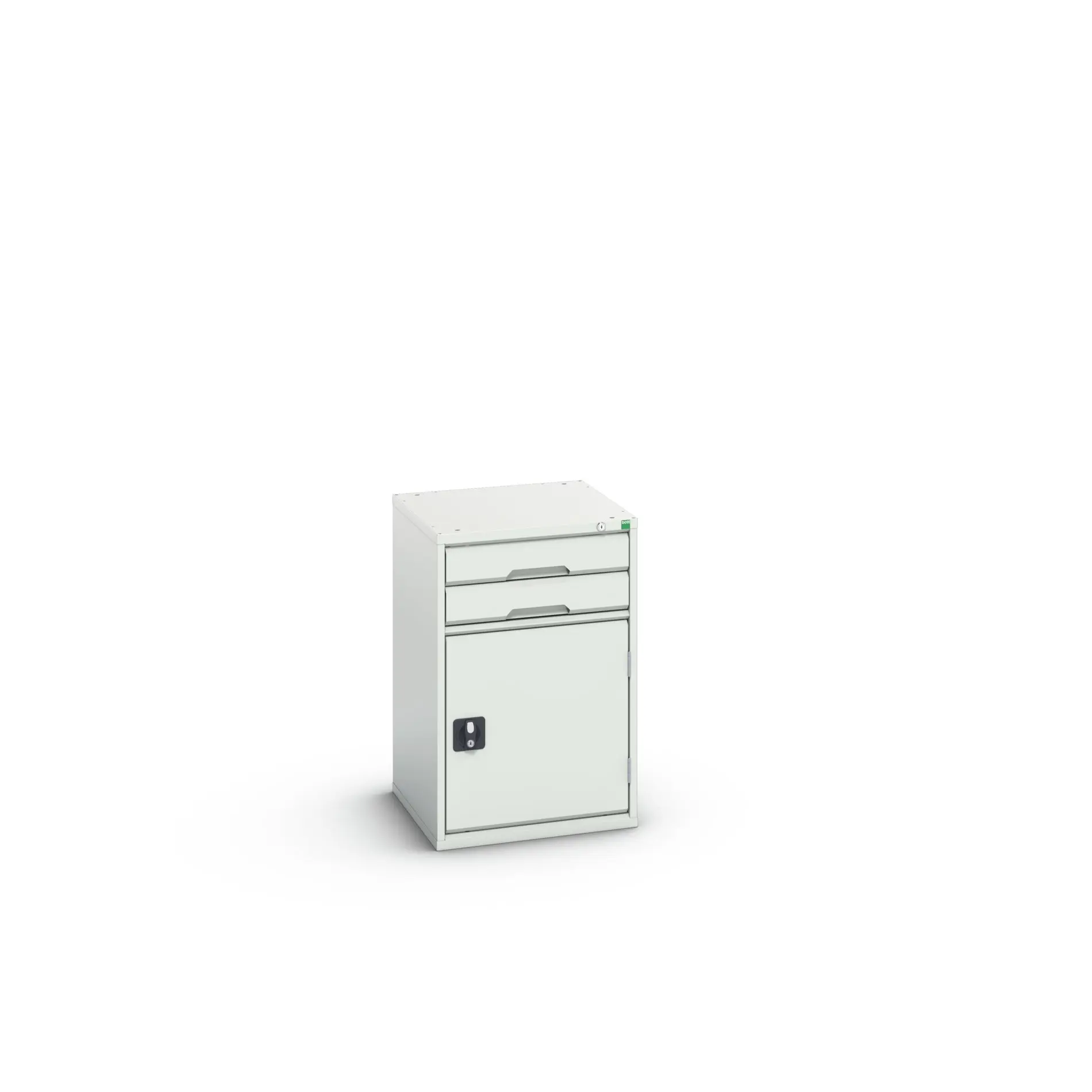 Produktfoto 1 von Bott 2 Stahl Schubladenbehälter Schrank Hellgrau, 800 mm x 525 mm x 550 mm