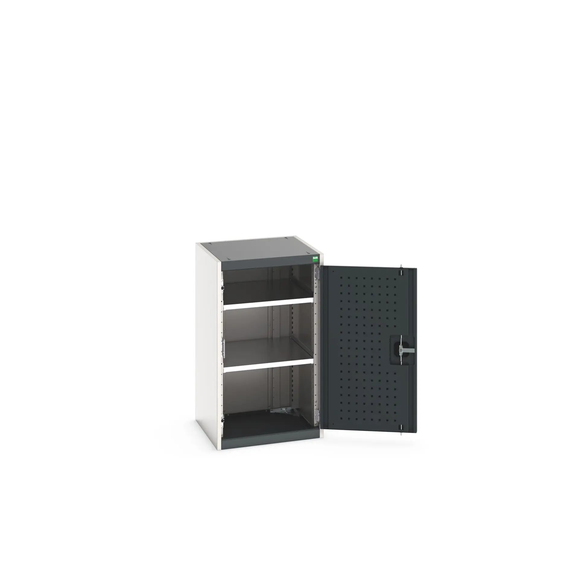 Produktfoto 1 von Bott Aufbewahrungsschrank Typ Regalschrank 1 Tür/en 2 Regal/e 900 mm 525 mm Ja 525 mm Stahlblech