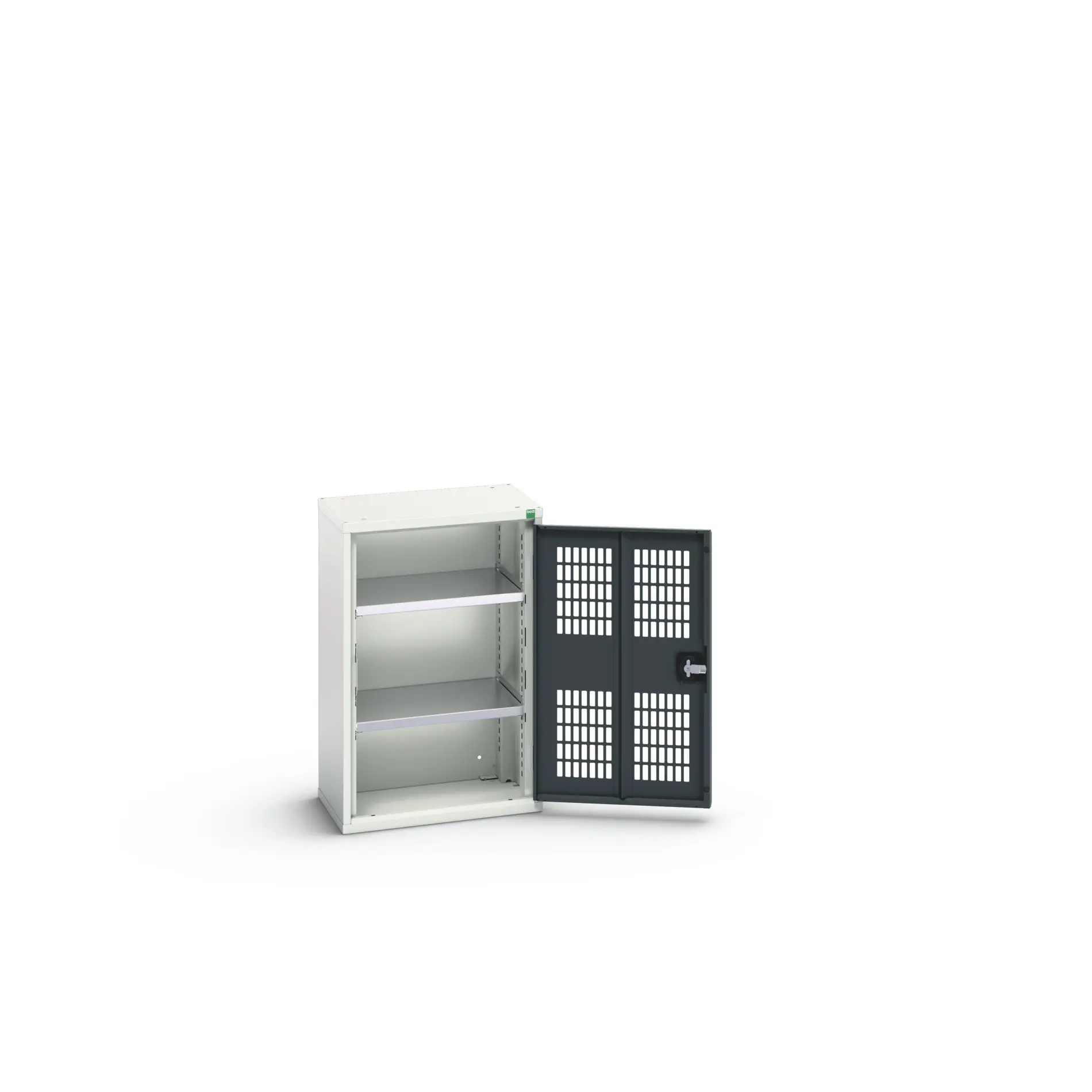 Produktfoto 1 von Bott Aufbewahrungsschrank Typ Regalschrank 1 Tür/en 2 Regal/e 800 mm 525 mm Ja 350 mm Stahlblech