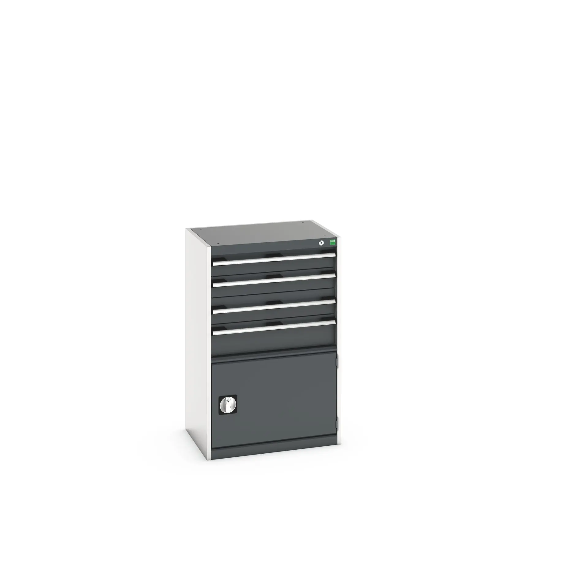 Produktfoto 1 von Bott 4 Stahl Schubladenbehälter Schrank Anthrazit, Hellgrau, 1000 mm x 650 mm x 525 mm