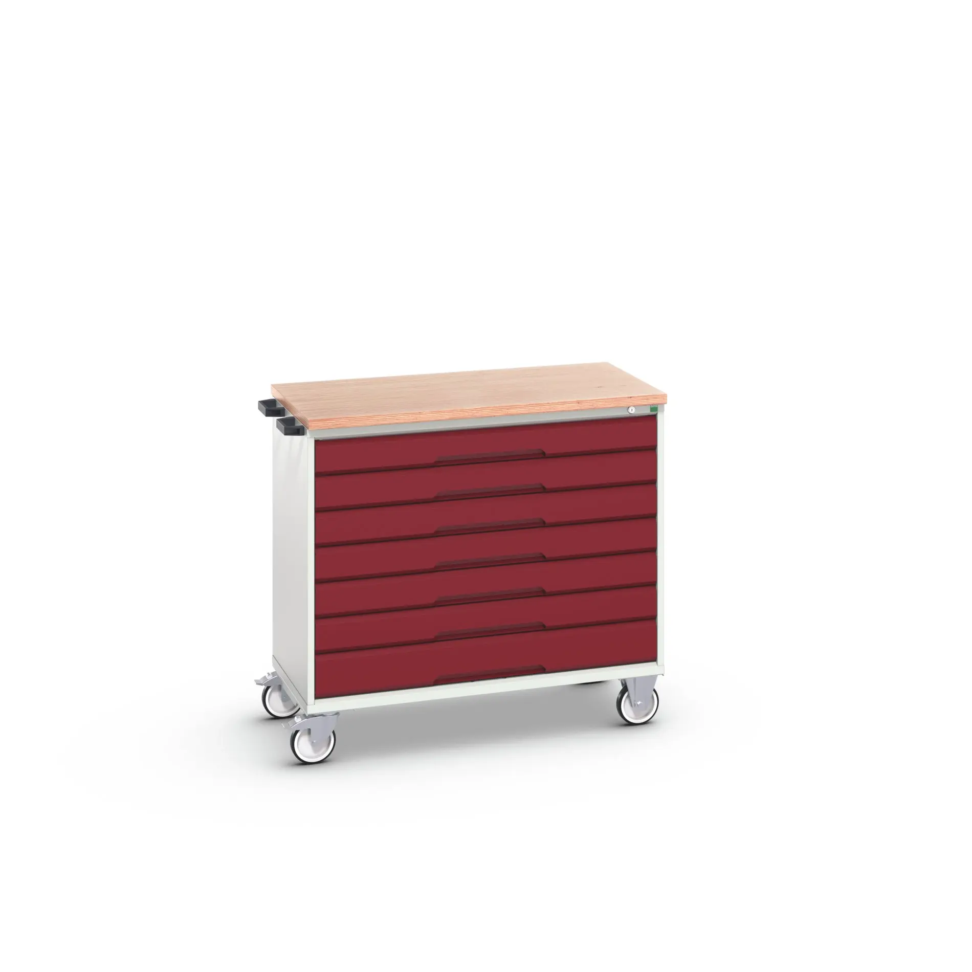 Produktfoto 1 von Bott Aufbewahrungsschrank Typ Beweglicher Schrank Freistehend 7 Schublade/n 980 mm 1050 mm Ja 600 mm mit Rädern