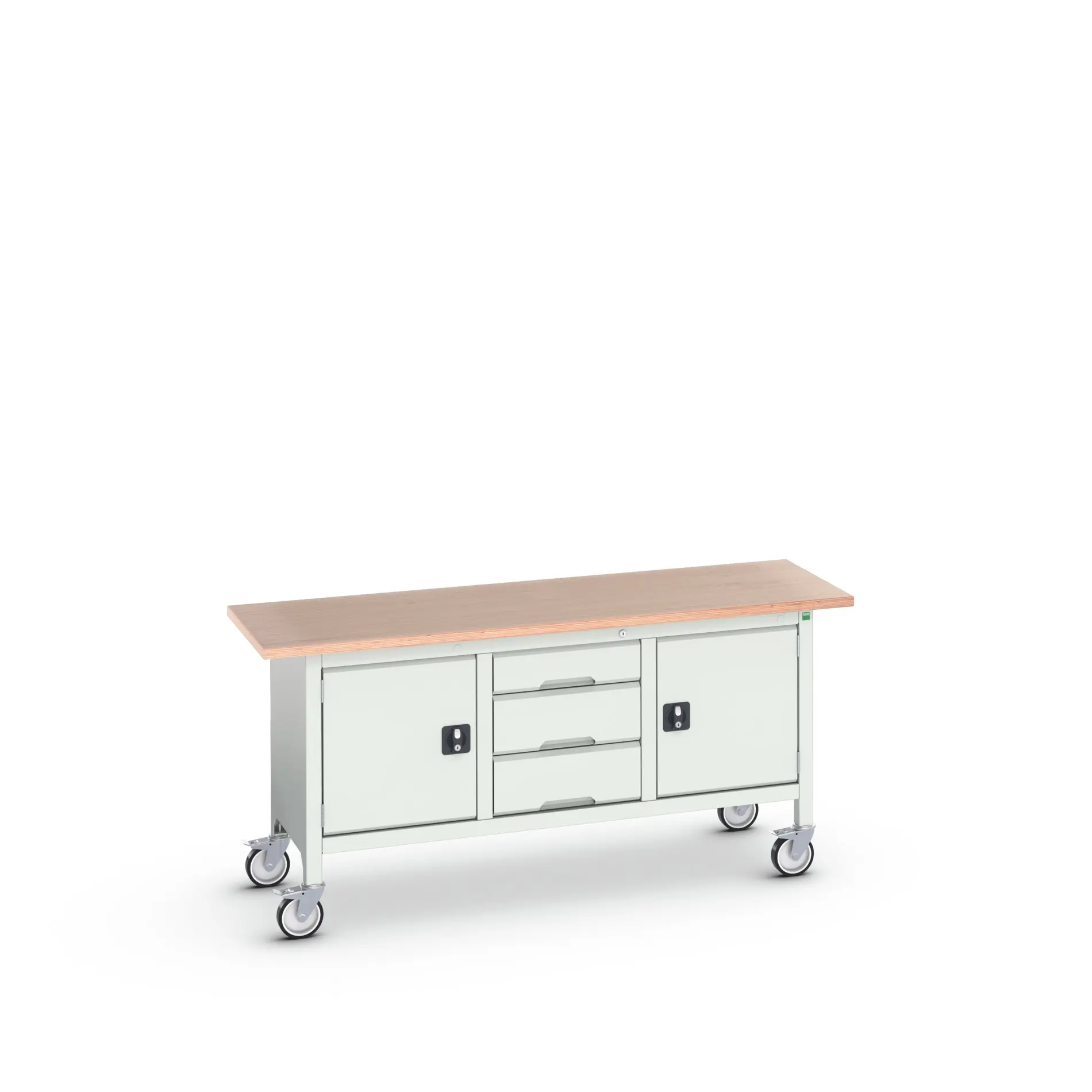Produktfoto 1 von Bott Aufbewahrungsschrank Typ Aufbewahrungstisch Freistehend 2 Tür/en 3 Schublade/n 830 mm 1750 mm 600 mm mit Rädern
