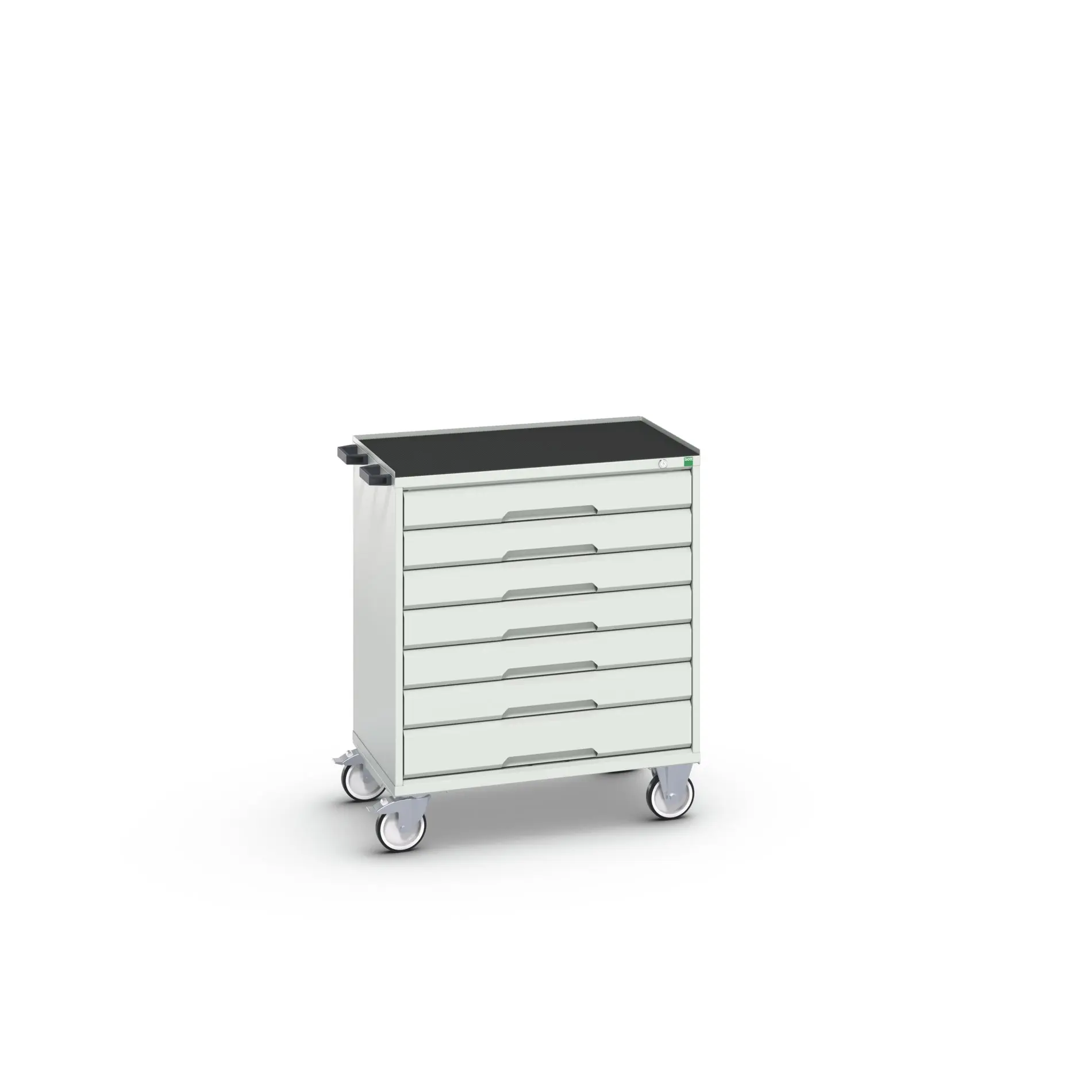Produktfoto 1 von Bott Aufbewahrungsschrank Typ Beweglicher Schrank Freistehend 7 Schublade/n 965 mm 80 mm Ja 550 mm mit Rädern Stahlblech