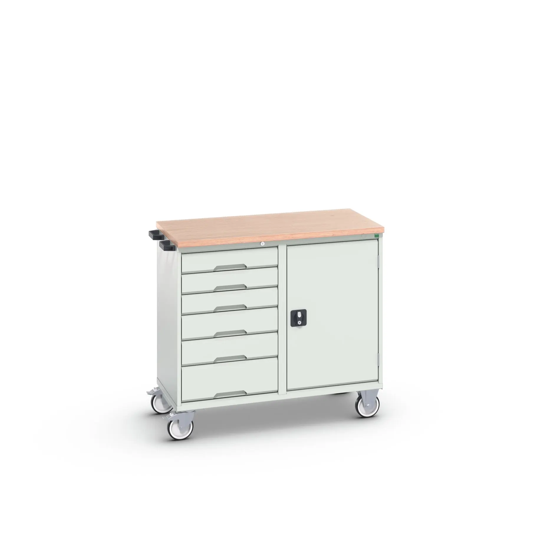 Produktfoto 1 von Bott Stahl Gestellwagen, Typ Gestellwagen 6 Schubladen mit Rädern, 980 mm x 1050mm x 6 mm