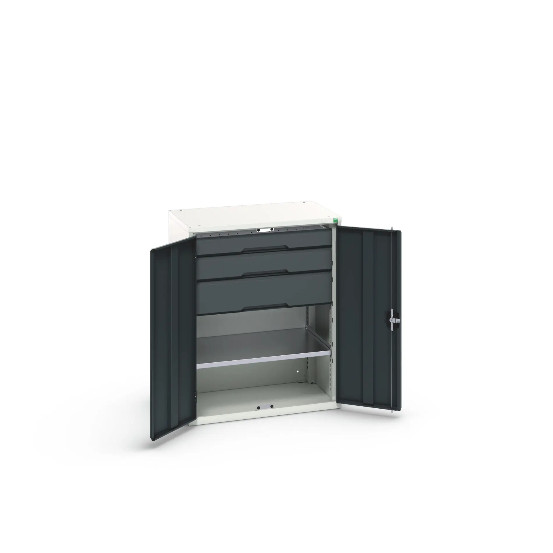 Produktfoto 1 von Bott Schrank Typ Bestückter Schrank 2 Tür/en 1 Regal/e 3 Schublade/n Stahlblech