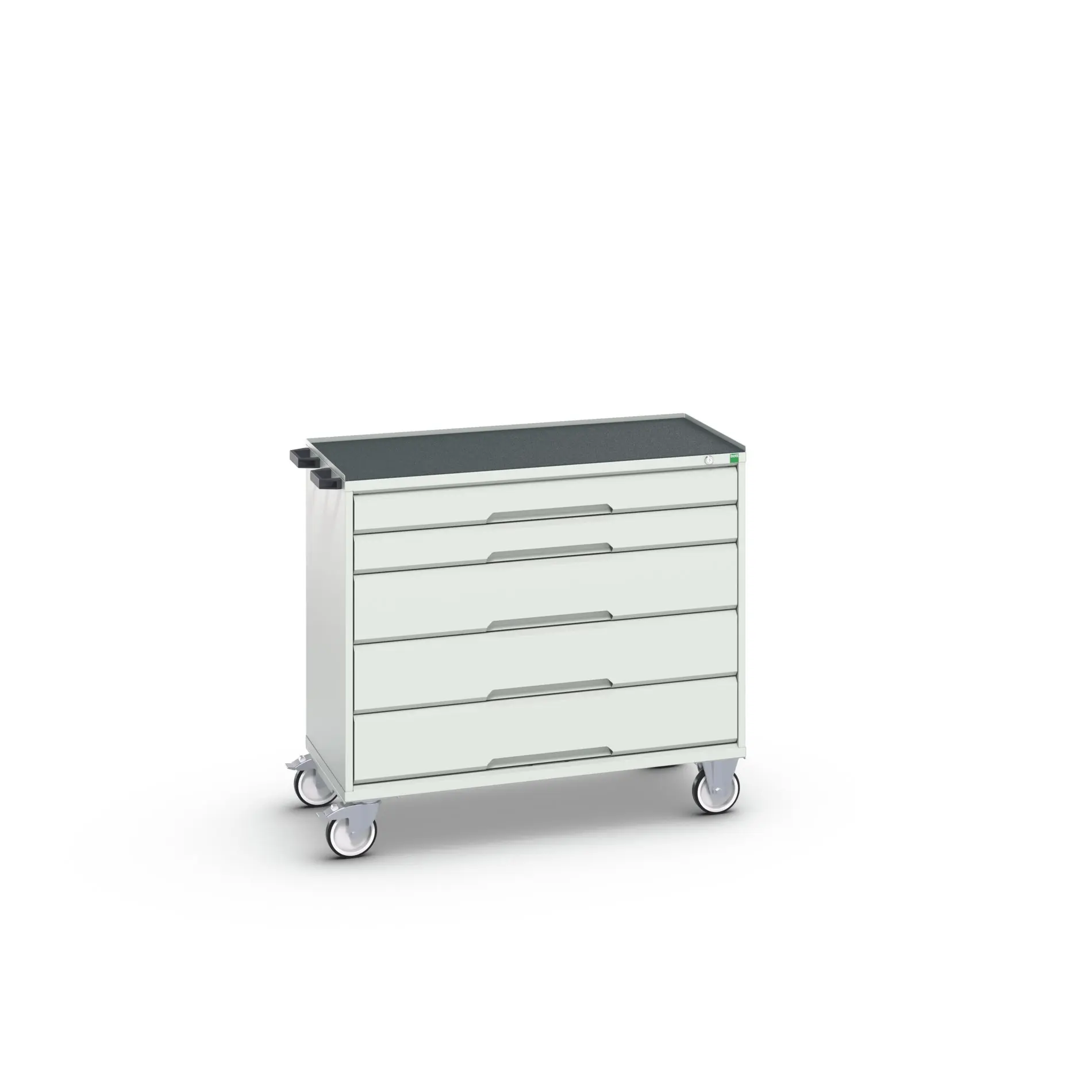 Bott Aufbewahrungsschrank Typ Beweglicher Schrank Freistehend 5 Schublade/n 965 mm 1050 mm Ja 600 mm mit Rädern