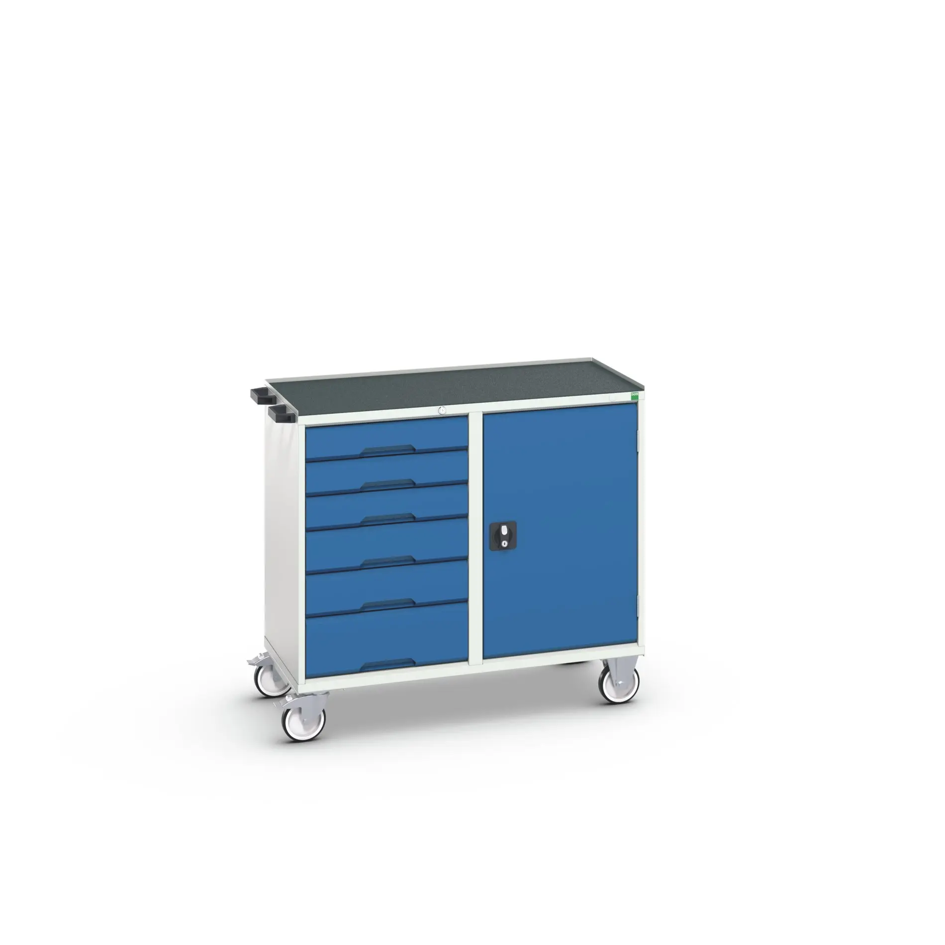 Produktfoto 1 von Bott Stahl Gestellwagen, Typ Gestellwagen 6 Schubladen mit Rädern, 965 mm x 1050mm x 550 mm