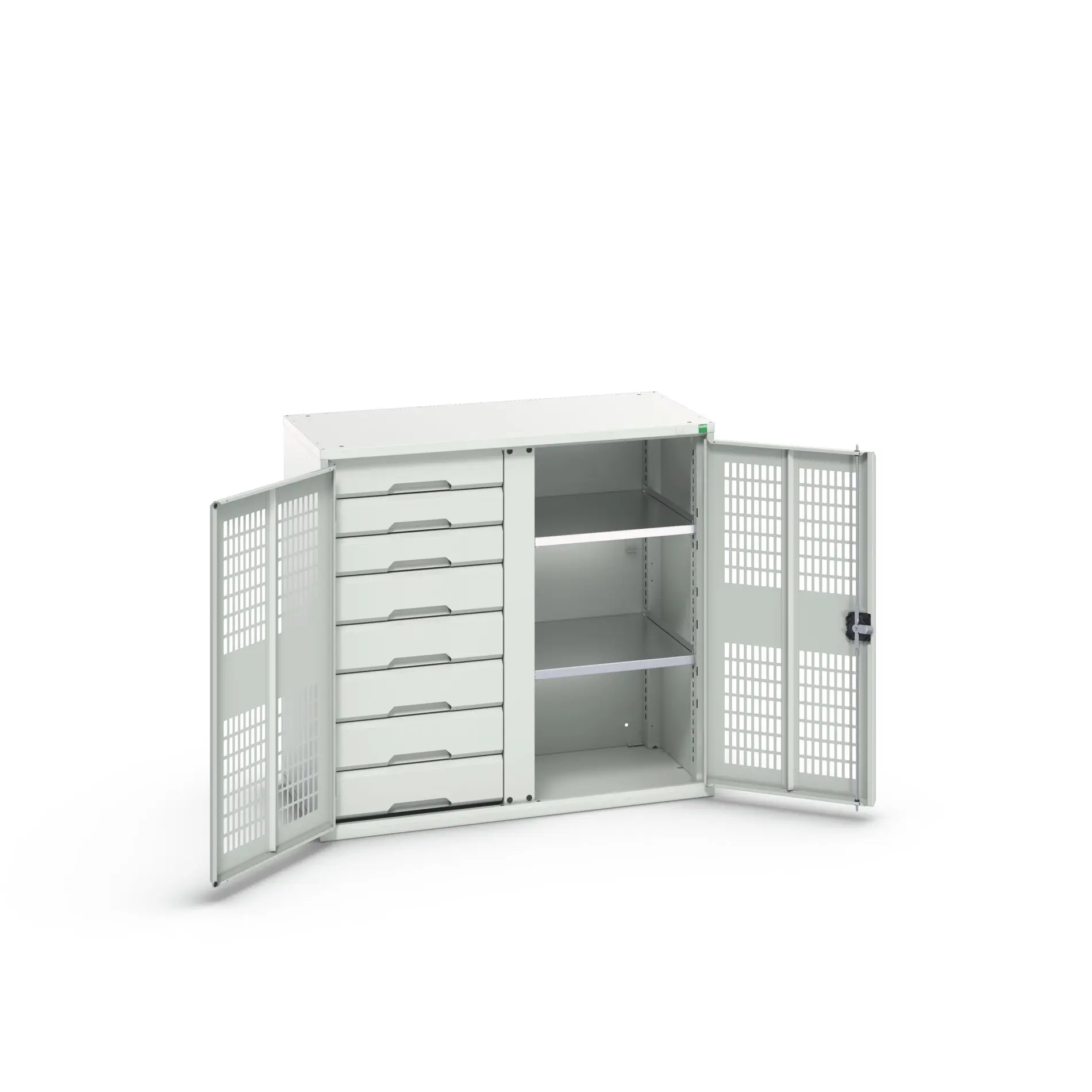 Produktfoto 1 von Bott Schrank Typ Bestückter Schrank 2 Tür/en 2 Regal/e 8 Schublade/n Stahlblech