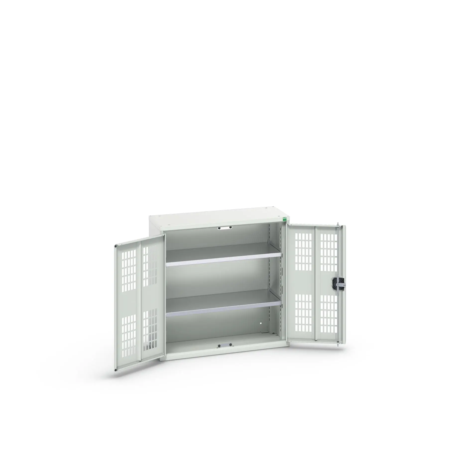 Produktfoto 1 von Bott Aufbewahrungsschrank Typ Regalschrank 2 Tür/en 2 Regal/e 800 mm 80 mm Ja 350 mm Stahlblech