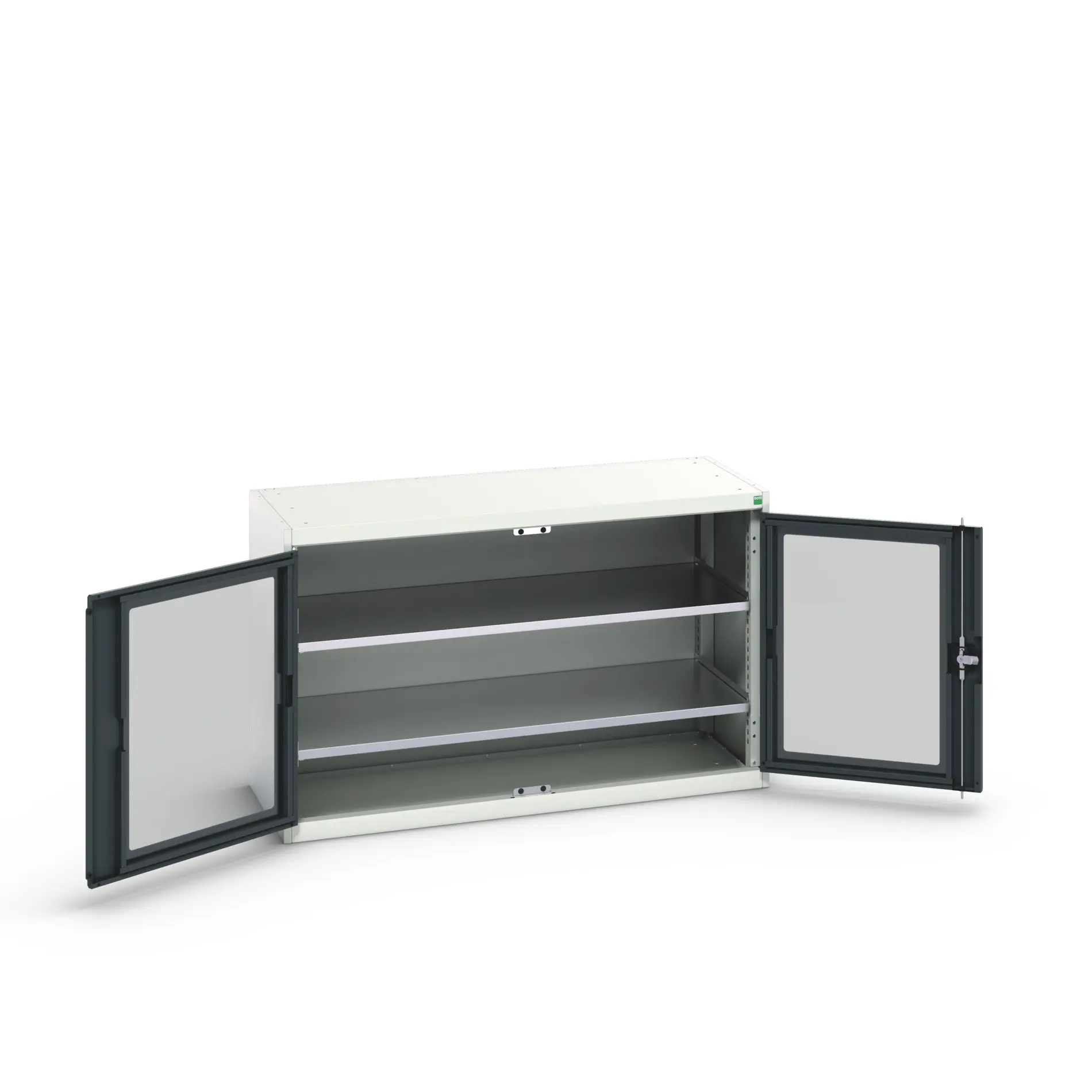 Produktfoto 1 von Bott Aufbewahrungsschrank Typ Regalschrank 2 Tür/en 2 Regal/e 800 mm 1300 mm Ja 550 mm Stahlblech