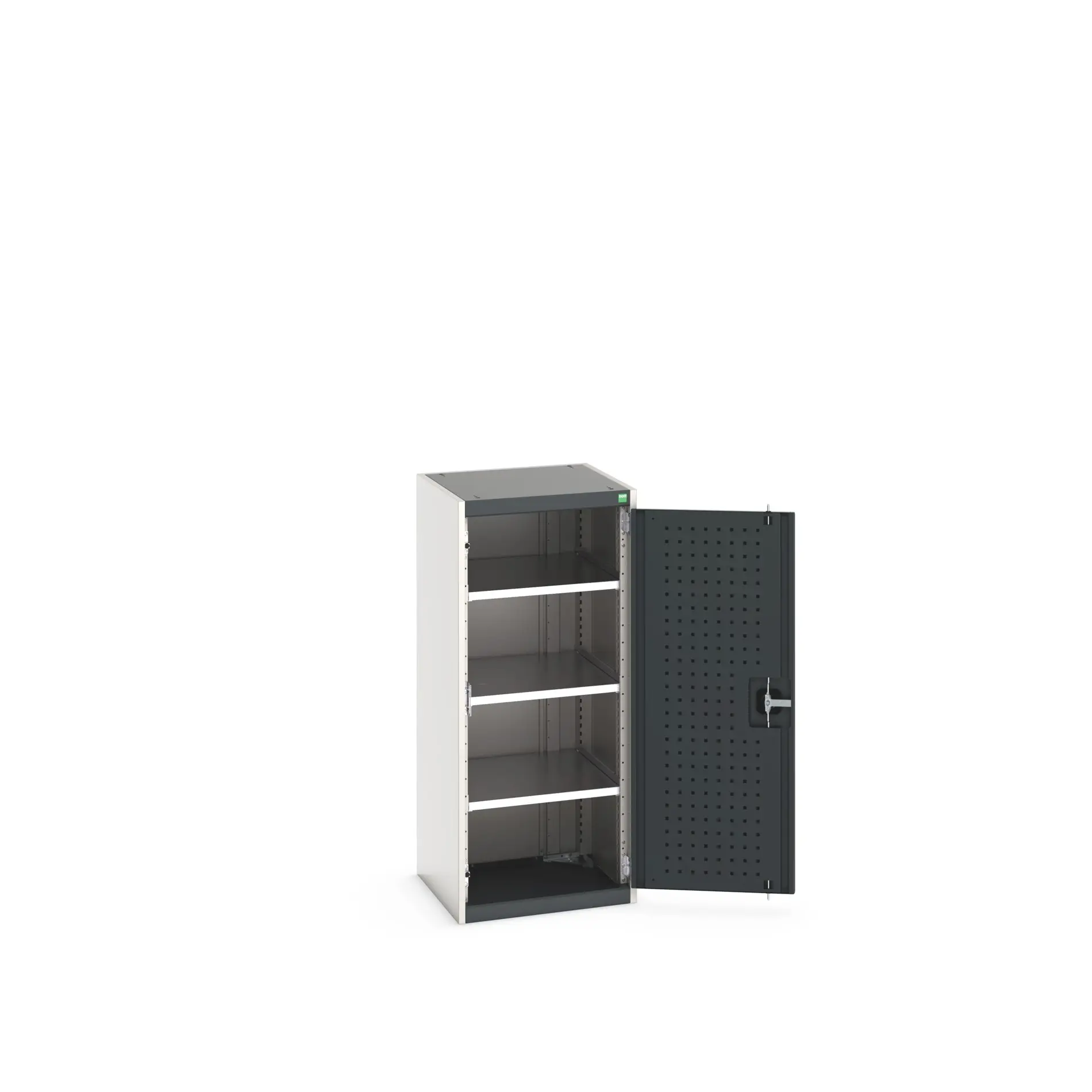 Produktfoto 1 von Bott Aufbewahrungsschrank Typ Regalschrank 1 Tür/en 3 Regal/e 1200 mm 525 mm Ja 525 mm Stahlblech