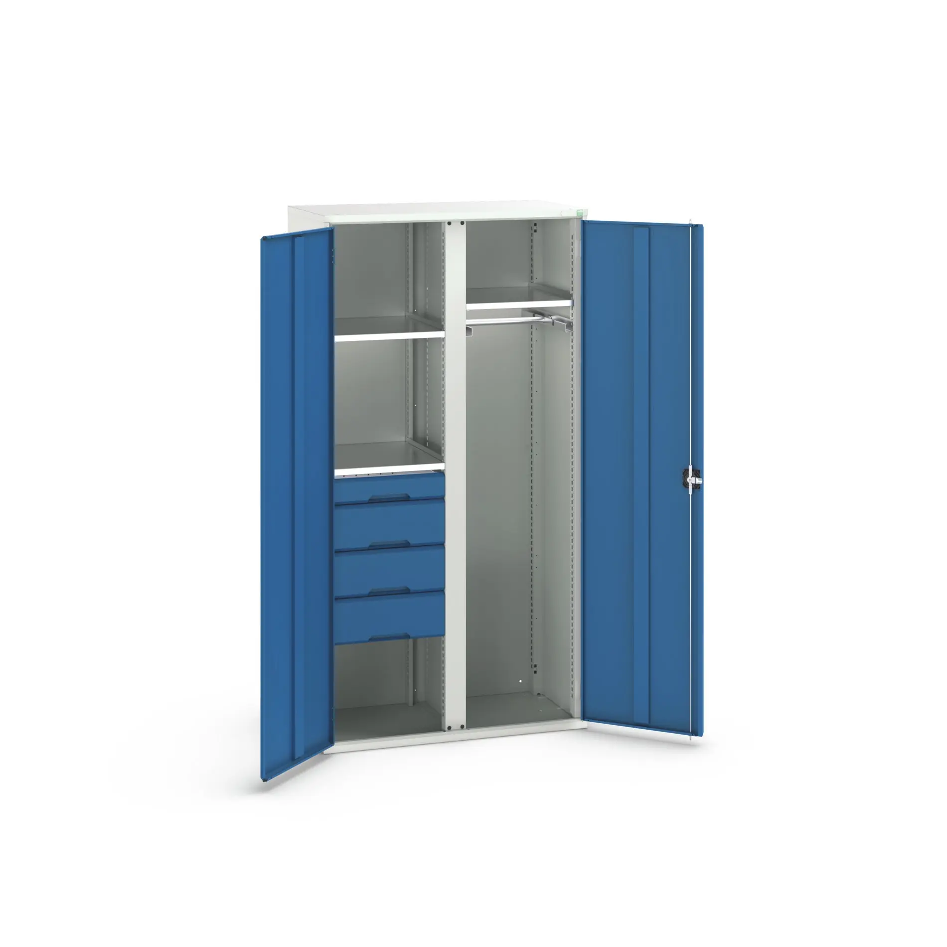 Produktfoto 1 von Bott Schrank Typ Bestückter Schrank 2 Tür/en 3 Regal/e 4 Schublade/n Stahlblech