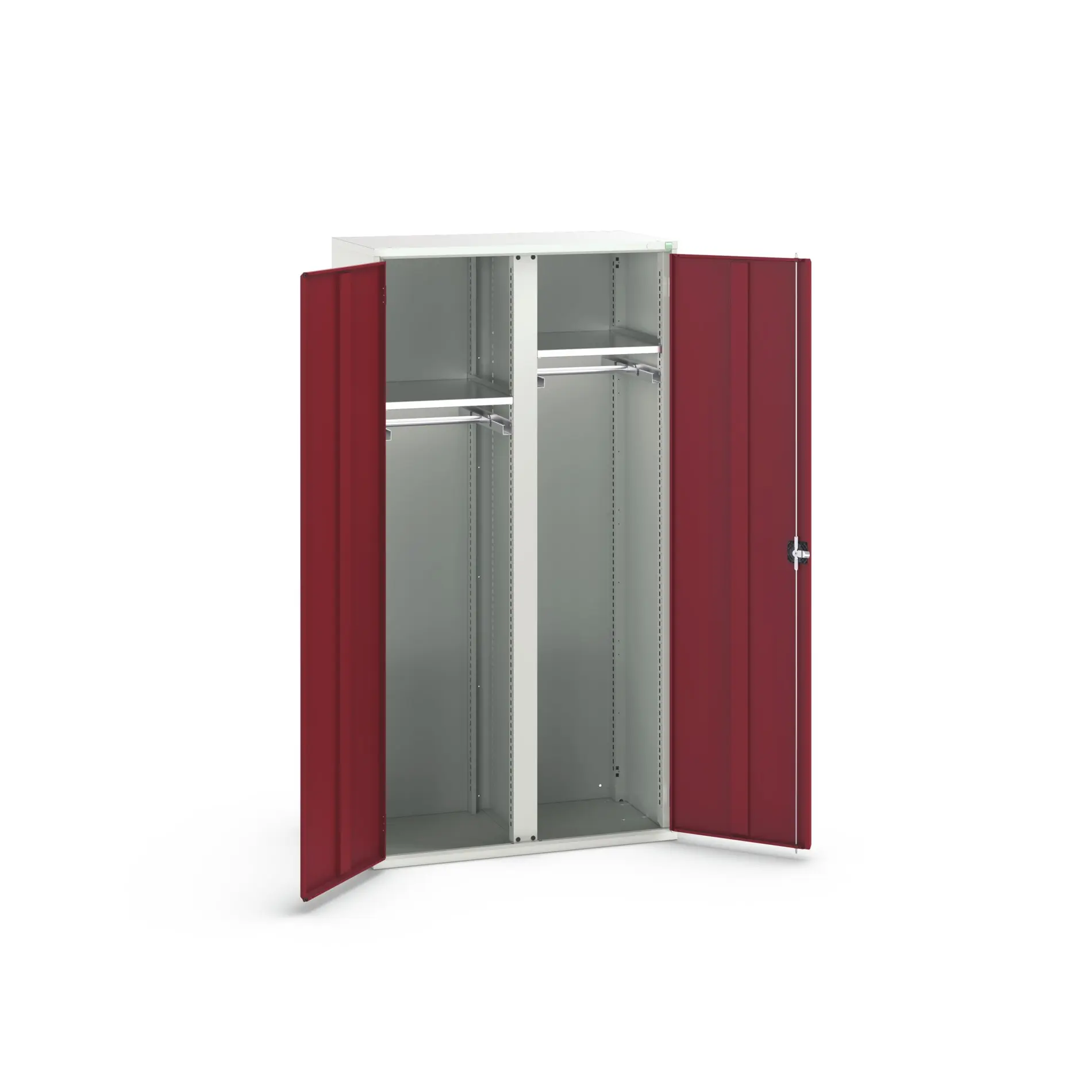 Produktfoto 1 von Bott Aufbewahrungsschrank Typ Bestückter Schrank 2 Tür/en 2 Regal/e 2000 mm 1050 mm Ja 550 mm Stahlblech