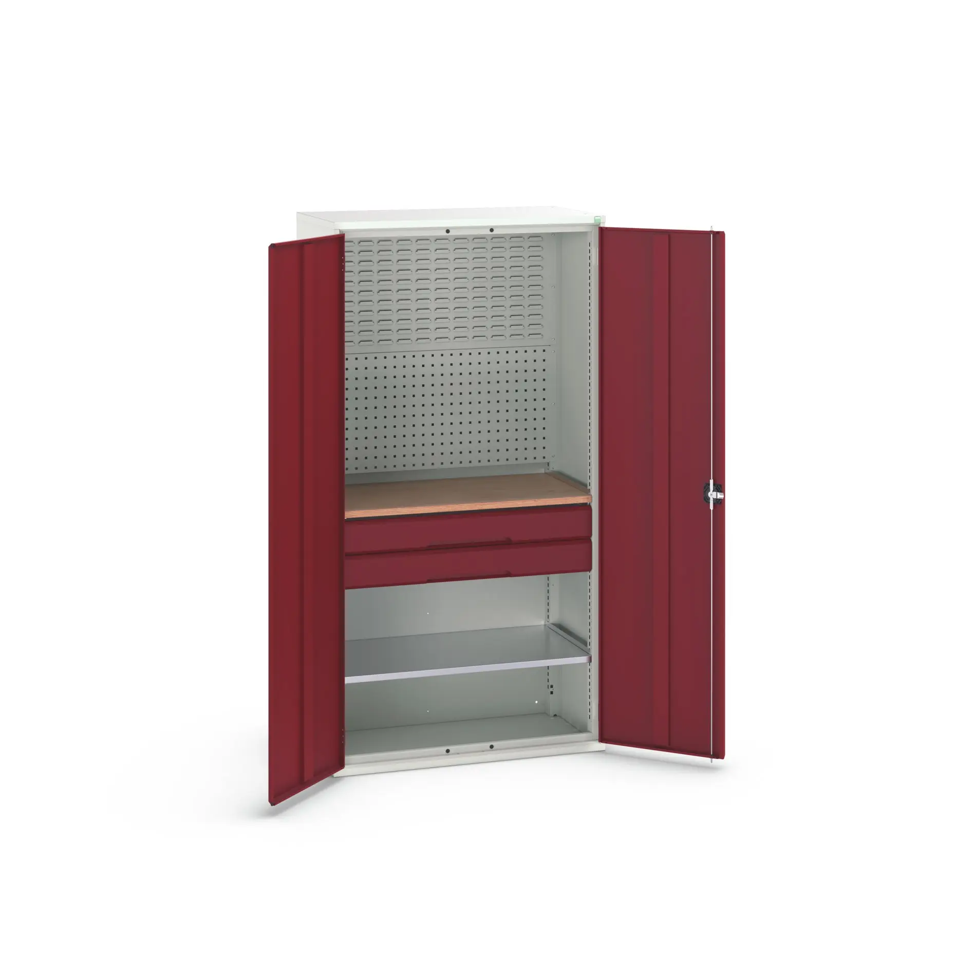 Produktfoto 1 von Bott Schrank Typ Bestückter Schrank 2 Tür/en 1 Regal/e 2 Schublade/n Stahlblech