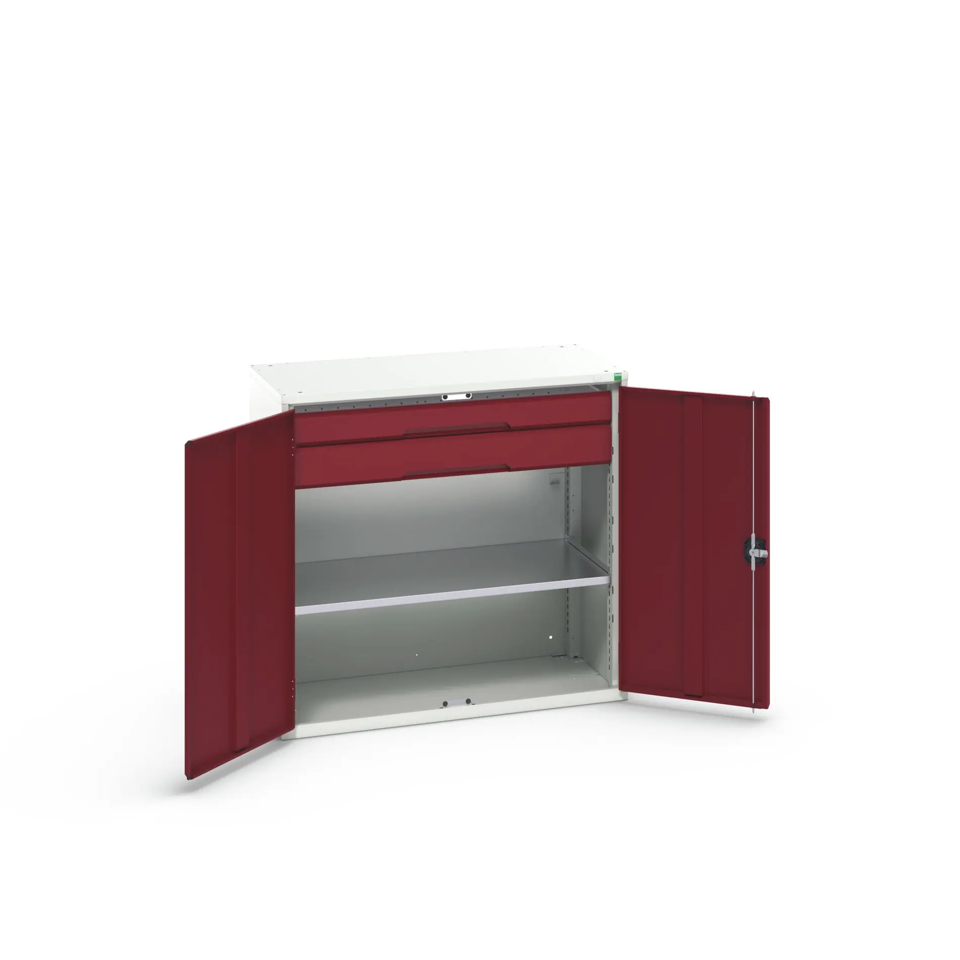 Produktfoto 1 von Bott Schrank Typ Bestückter Schrank 2 Tür/en 1 Regal/e 2 Schublade/n 1000 mm 1050mm Abschließbar 550 mm Stahlblech