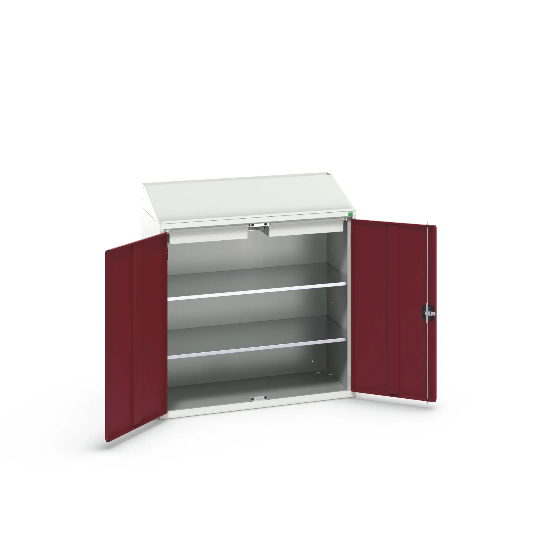 Produktfoto 1 von Bott Aufbewahrungsschrank Typ Regalschrank 2 Tür/en 2 Regal/e 2 Schublade/n 1130 mm 1050 mm Ja 550 mm Stahlblech