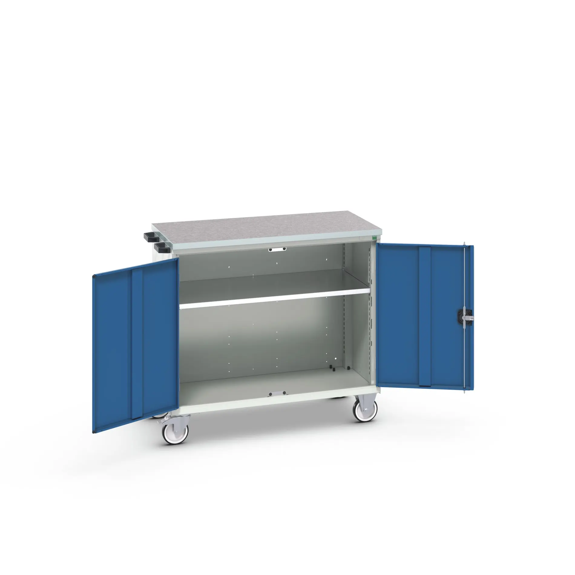Bott Aufbewahrungsschrank Typ Beweglicher Schrank Freistehend 2 Tür/en 1 Regal/e 980 mm 1050 mm Ja 600 mm mit Rädern