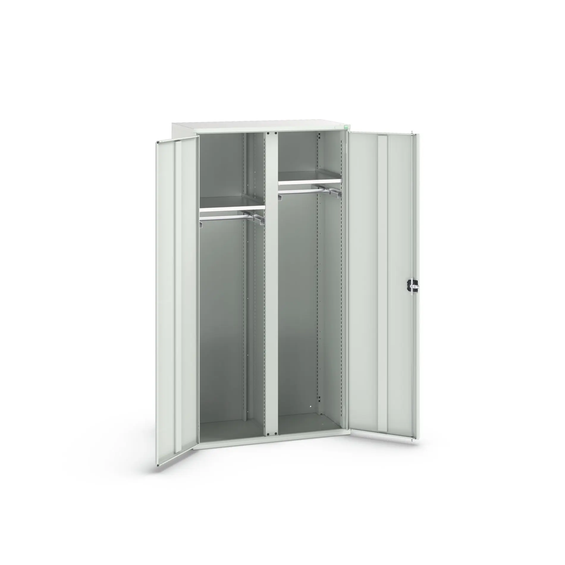 Produktfoto 1 von Bott Aufbewahrungsschrank Typ Bestückter Schrank 2 Tür/en 2 Regal/e 2000 mm 1050 mm Ja 550 mm Stahlblech