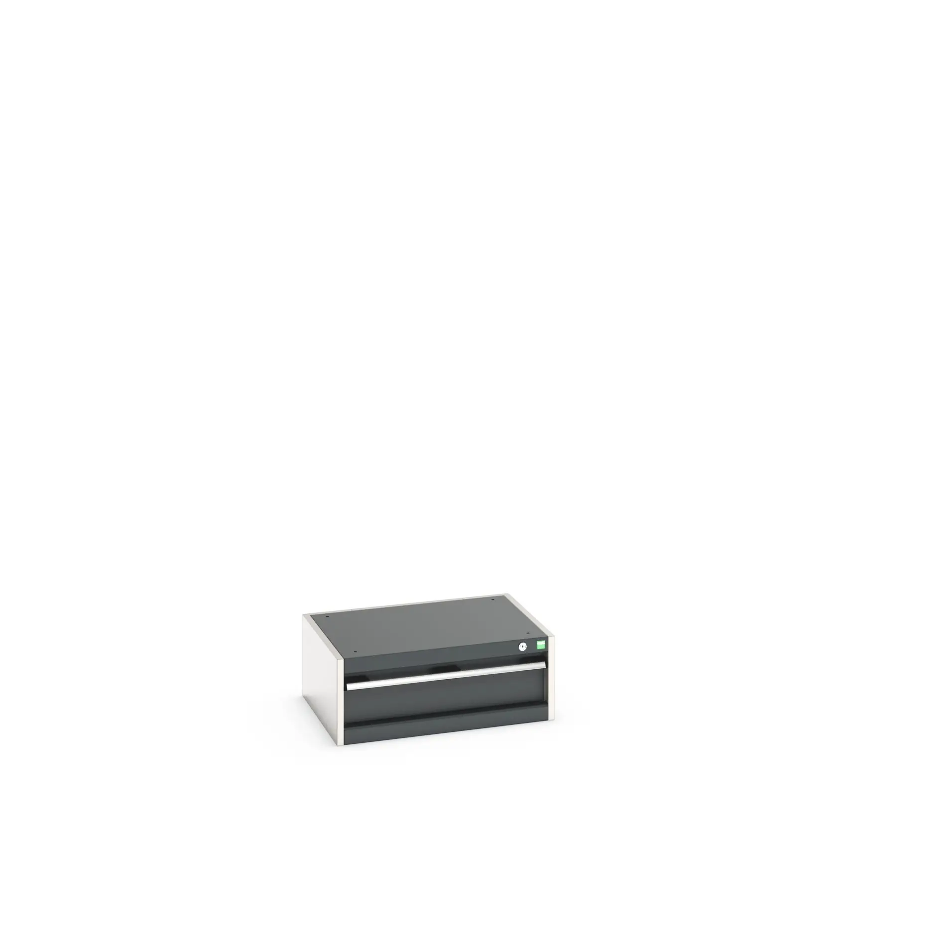 Produktfoto 1 von Bott 1 Stahl Schubladenbehälter Schrank Anthrazit, Hellgrau, 250 mm x 650 mm x 525 mm