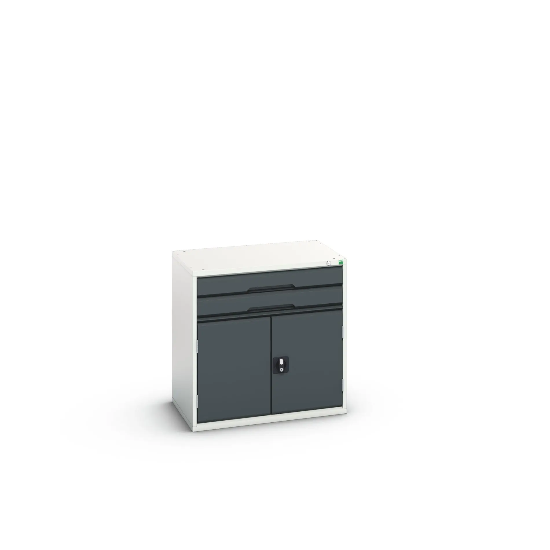 Produktfoto 1 von Bott 2 Stahl Schubladenbehälter Schrank Anthrazit, Hellgrau, 800 mm x 800 mm x 550 mm